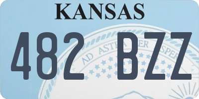 KS license plate 482BZZ