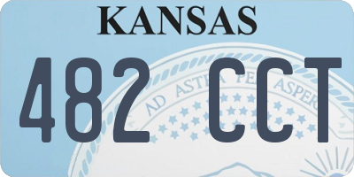 KS license plate 482CCT