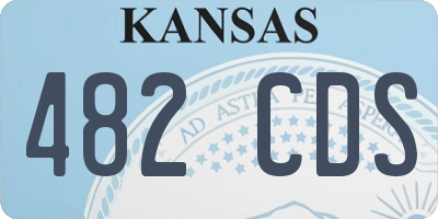 KS license plate 482CDS