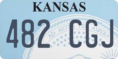 KS license plate 482CGJ