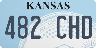 KS license plate 482CHD