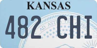 KS license plate 482CHI