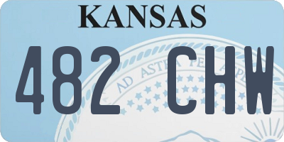 KS license plate 482CHW