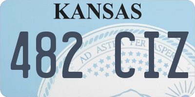 KS license plate 482CIZ