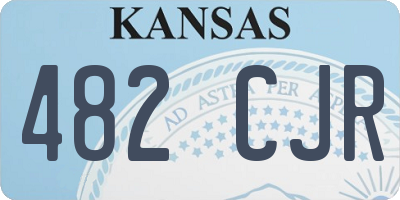 KS license plate 482CJR