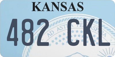 KS license plate 482CKL
