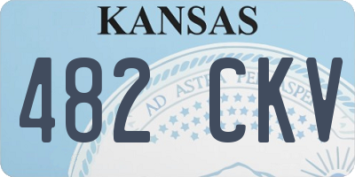 KS license plate 482CKV