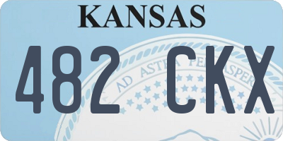 KS license plate 482CKX