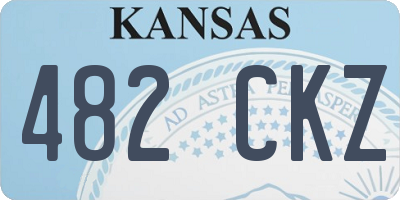 KS license plate 482CKZ