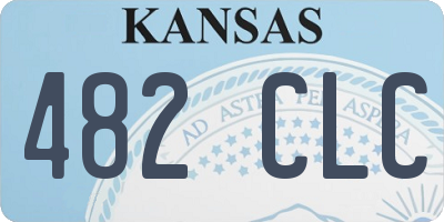 KS license plate 482CLC