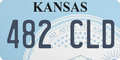 KS license plate 482CLD