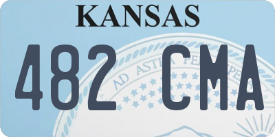 KS license plate 482CMA