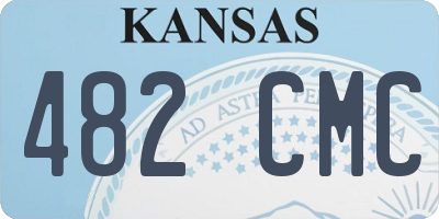 KS license plate 482CMC