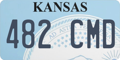 KS license plate 482CMD