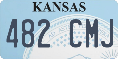 KS license plate 482CMJ