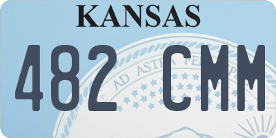 KS license plate 482CMM