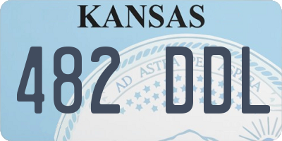 KS license plate 482DDL