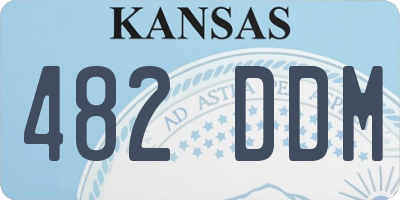 KS license plate 482DDM