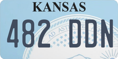 KS license plate 482DDN