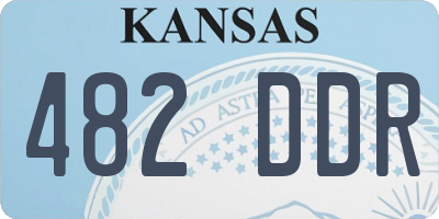 KS license plate 482DDR