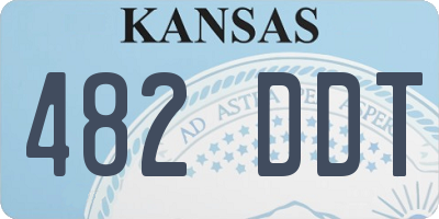 KS license plate 482DDT