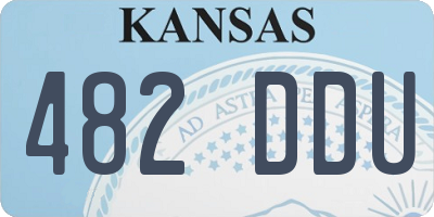 KS license plate 482DDU