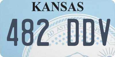 KS license plate 482DDV