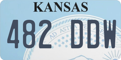 KS license plate 482DDW