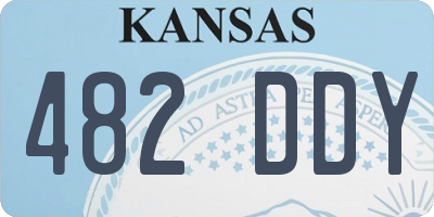 KS license plate 482DDY
