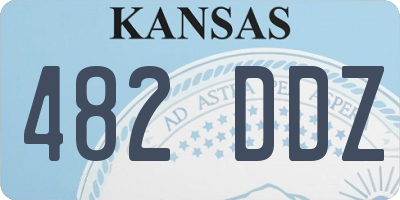 KS license plate 482DDZ