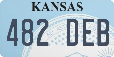 KS license plate 482DEB