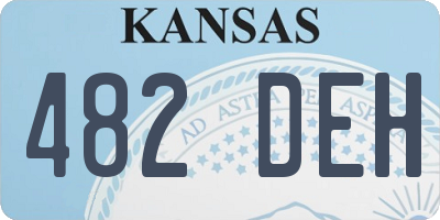 KS license plate 482DEH