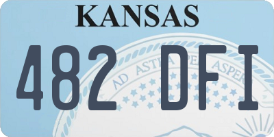 KS license plate 482DFI