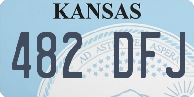 KS license plate 482DFJ