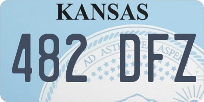 KS license plate 482DFZ