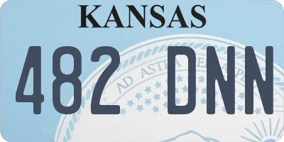 KS license plate 482DNN
