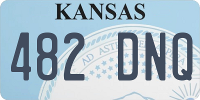 KS license plate 482DNQ