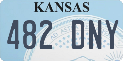 KS license plate 482DNY