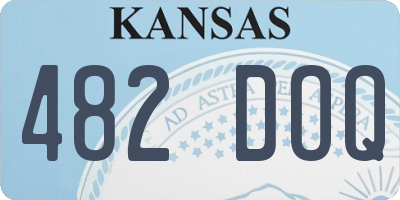 KS license plate 482DOQ