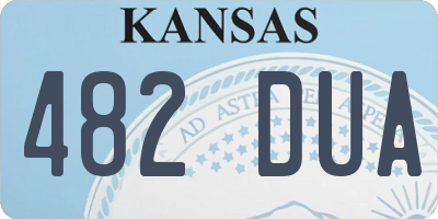 KS license plate 482DUA