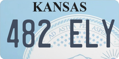 KS license plate 482ELY