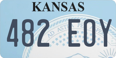KS license plate 482EOY