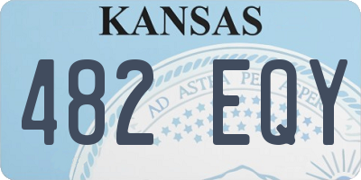 KS license plate 482EQY