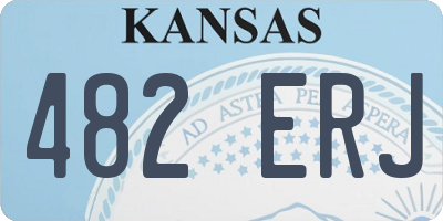 KS license plate 482ERJ