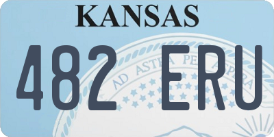 KS license plate 482ERU