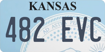 KS license plate 482EVC