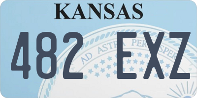 KS license plate 482EXZ
