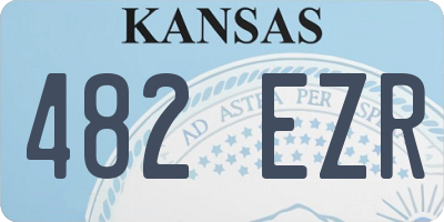 KS license plate 482EZR