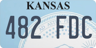 KS license plate 482FDC