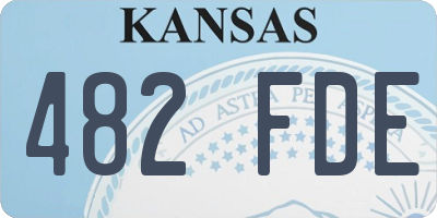 KS license plate 482FDE